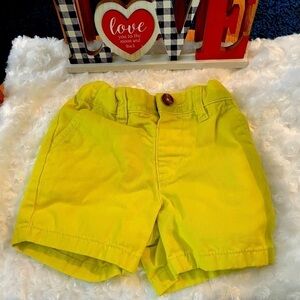 Yellow Jean Boy Shorts 12 to 18 months
